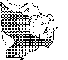 Fatmucket distribution map 1992