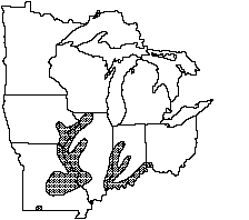Scaleshell distribution map 1992