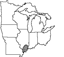 Texas lilliput distribution map 1992