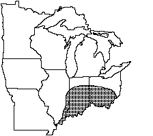 Tubercled blossom distribution map 1992